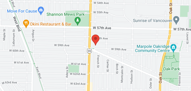 map of 1479 W 59TH AVENUE